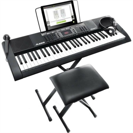 Kit teclado musical alesis melody 61 mkii