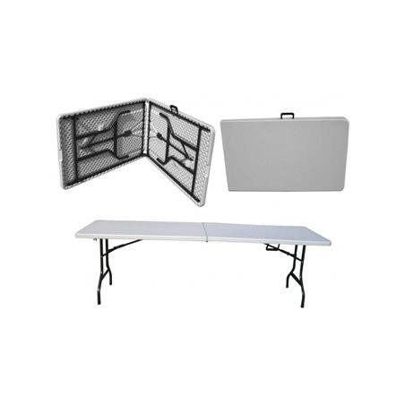 Mesa plegable blanca 1.80 mts TOPDECO