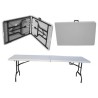 Mesa plegable blanca 1.80 mts TOPDECO